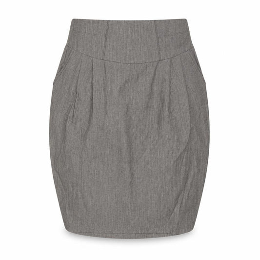 Zara Womens Brown Viscose Tulip Skirt Size M Zip