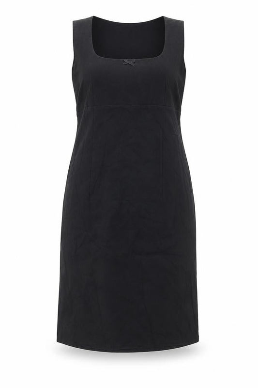 New Look Womens Black Viscose A-Line Size 14 Square Neck Pullover