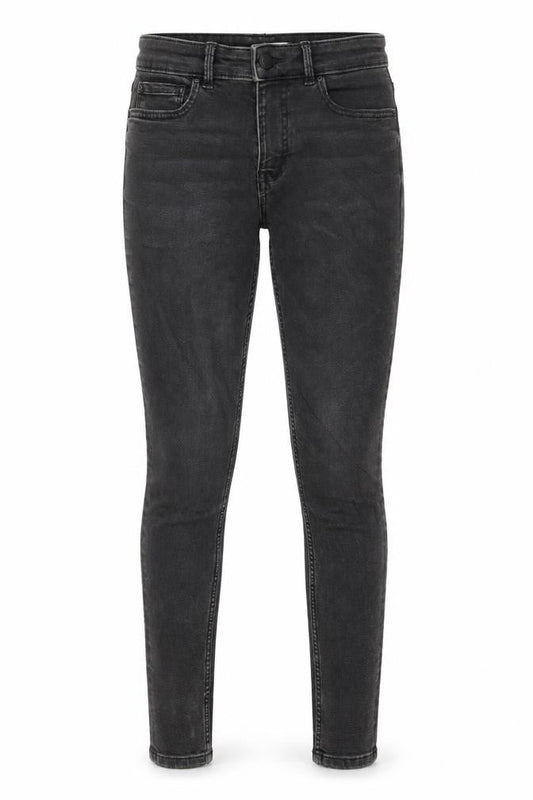 Marks & Spencer Womens Grey Cotton Skinny Jeans Size 8 L28 in Regular Button
