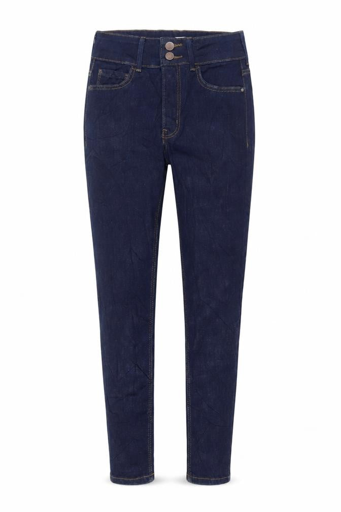 Marks & Spencer Womens Blue Cotton Skinny Jeans Size 8 L27 in Regular Button