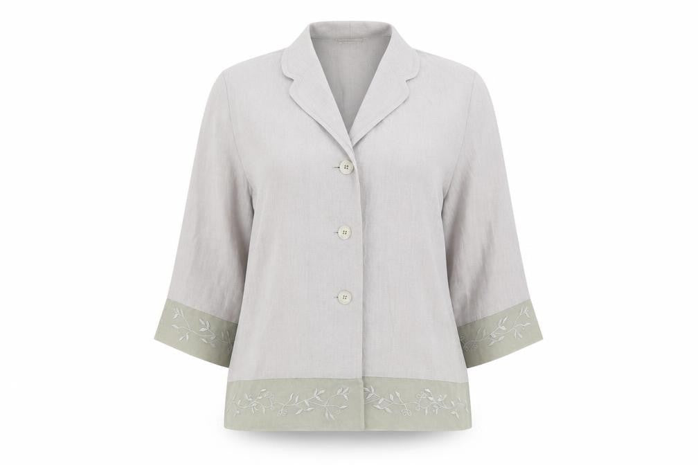 Gold Womens Grey Acetate Basic Button-Up Size 12 V-Neck