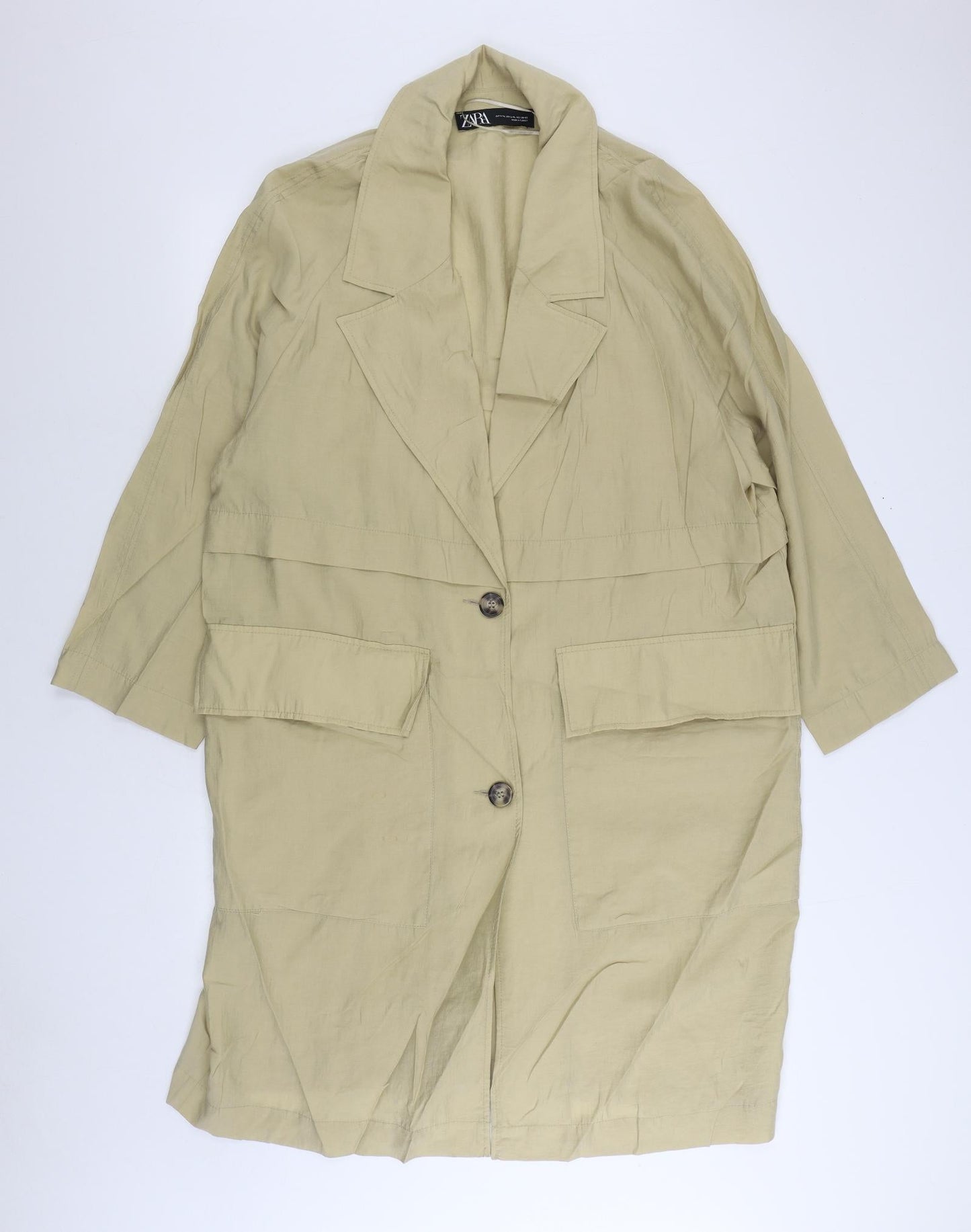 H&M Mens Beige Jacket Size L Button