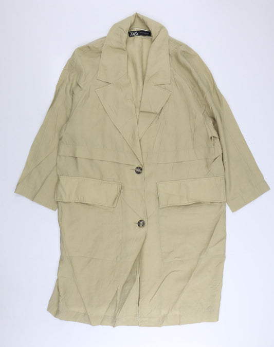 H&M Mens Beige Jacket Size L Button
