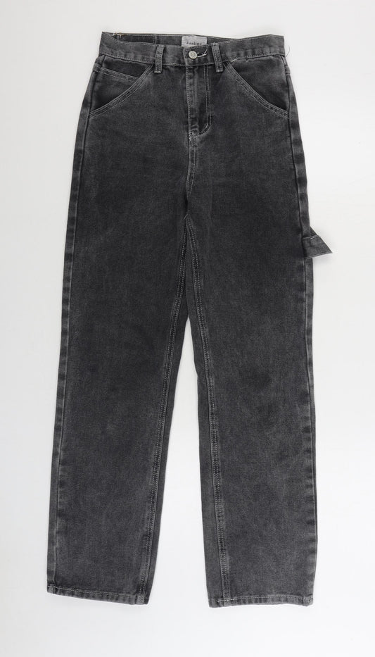 Feeling Womens Black Cotton Skinny Jeans Size 26 in L30 in Regular Zip