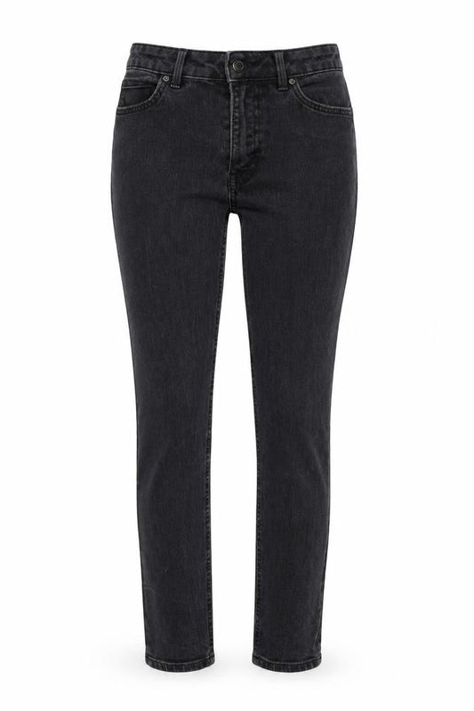 Marks & Spencer Womens Black Cotton Skinny Jeans Size 8 L22 in Regular Zip