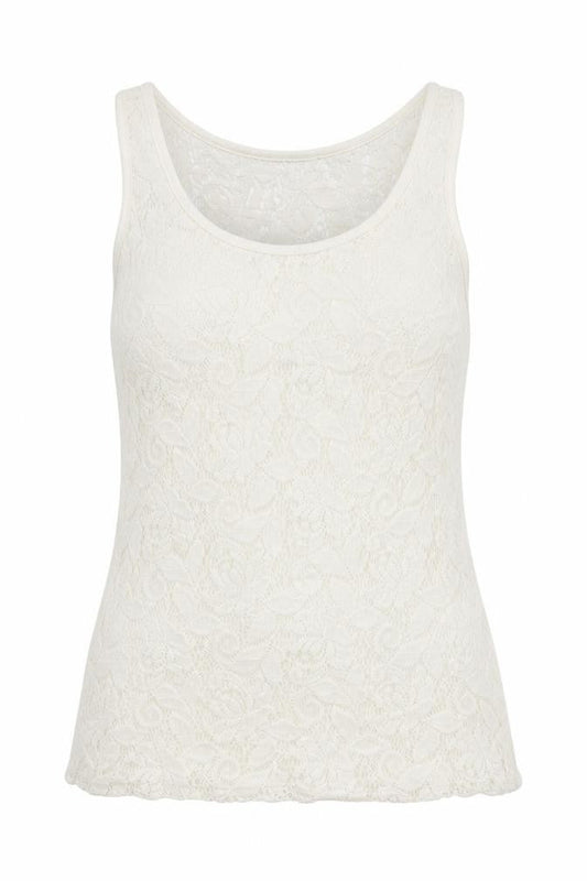Next Womens Ivory Polyamide Basic Tank Size 10 Scoop Neck