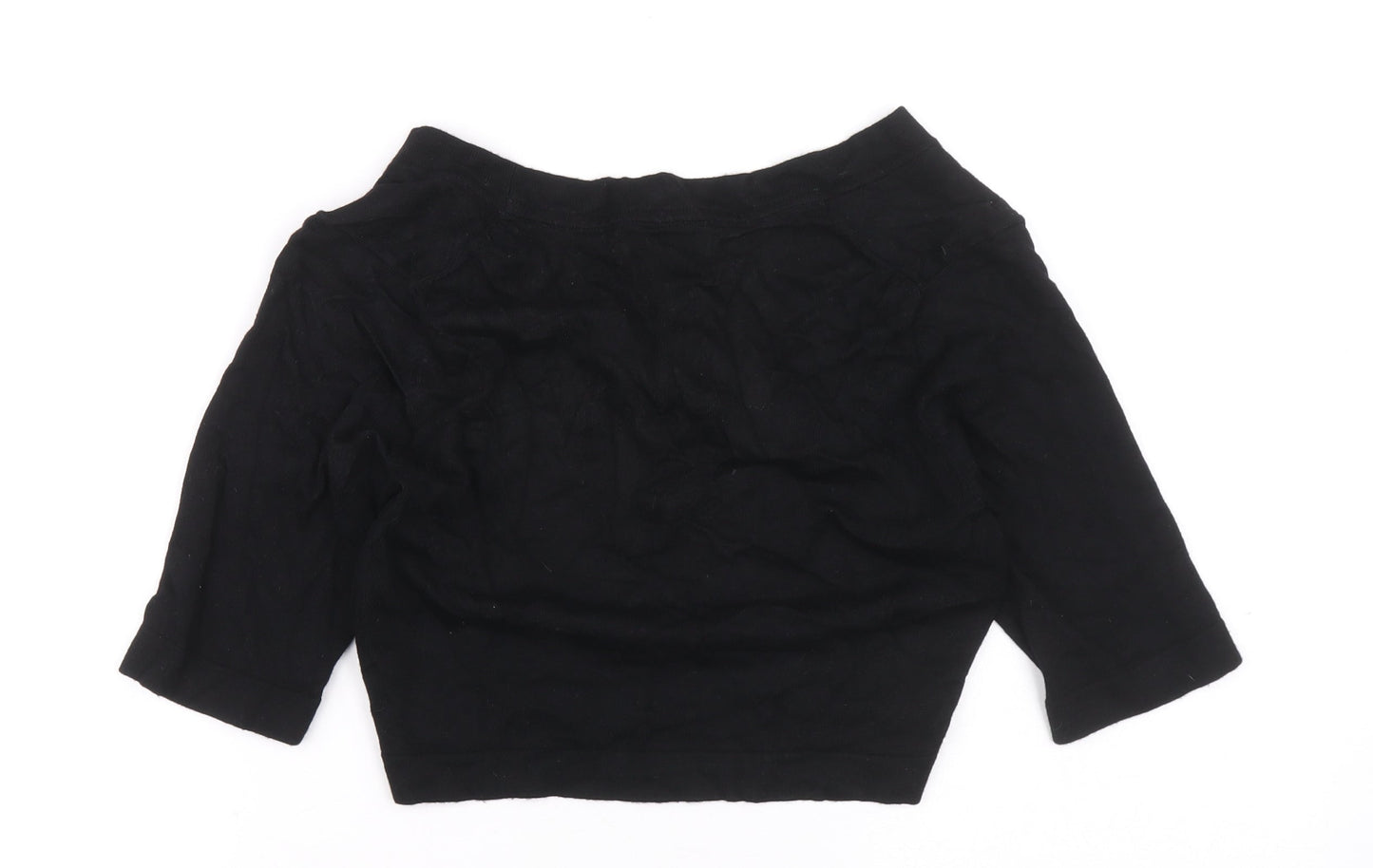 Marks and Spencer Womens Black V-Neck Viscose Cardigan Jumper Size 8