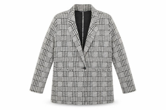 Primark Womens Yellow Check Jacket Blazer Size 16