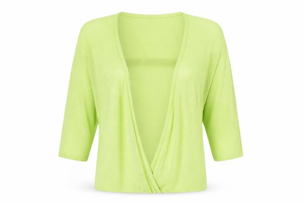 Atmosphere Womens Green V-Neck Cotton Cardigan Jumper Size S