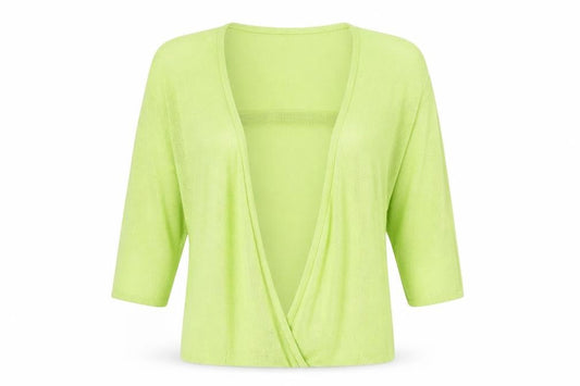 Atmosphere Womens Green V-Neck Cotton Cardigan Jumper Size S
