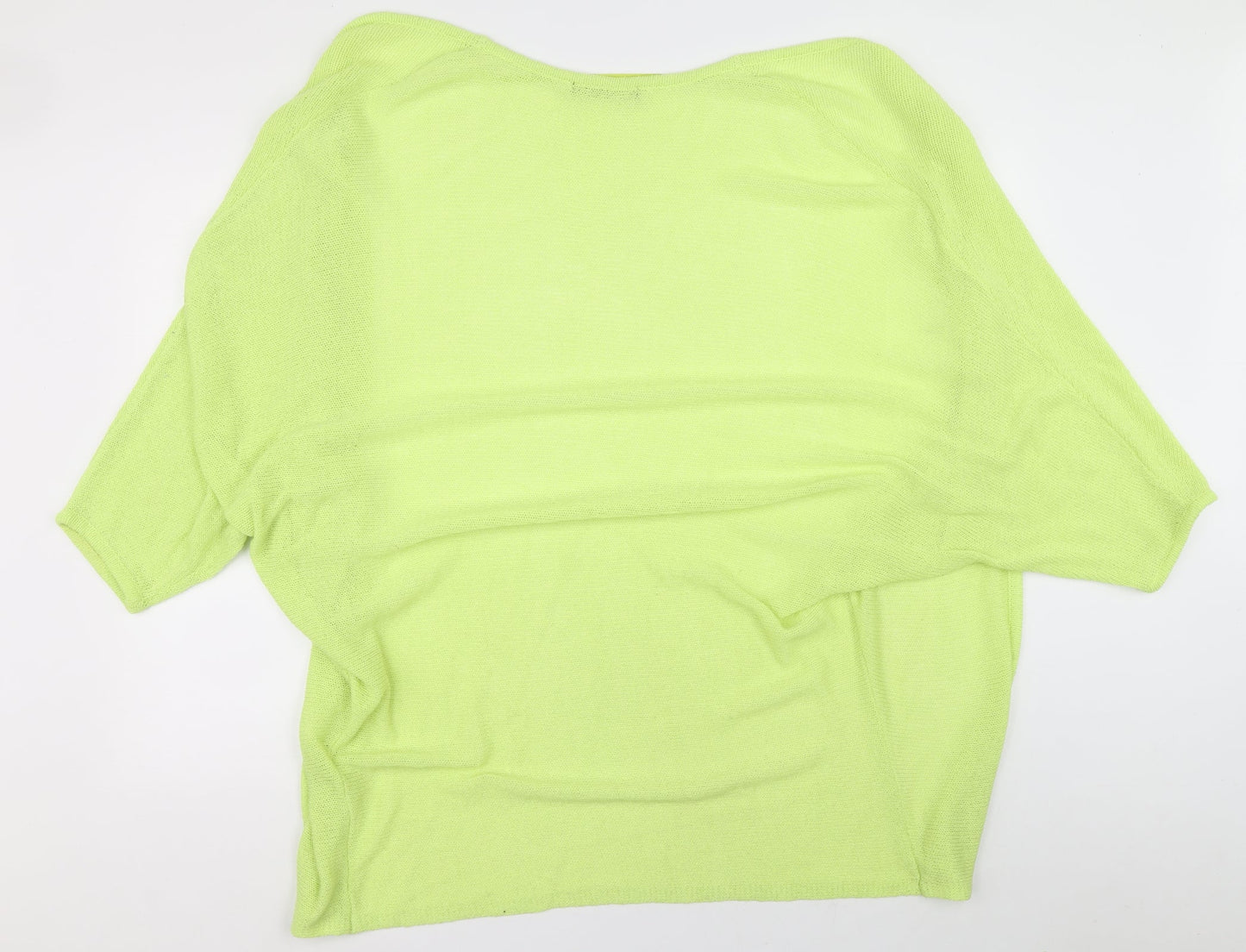Atmosphere Womens Green V-Neck Cotton Cardigan Jumper Size S