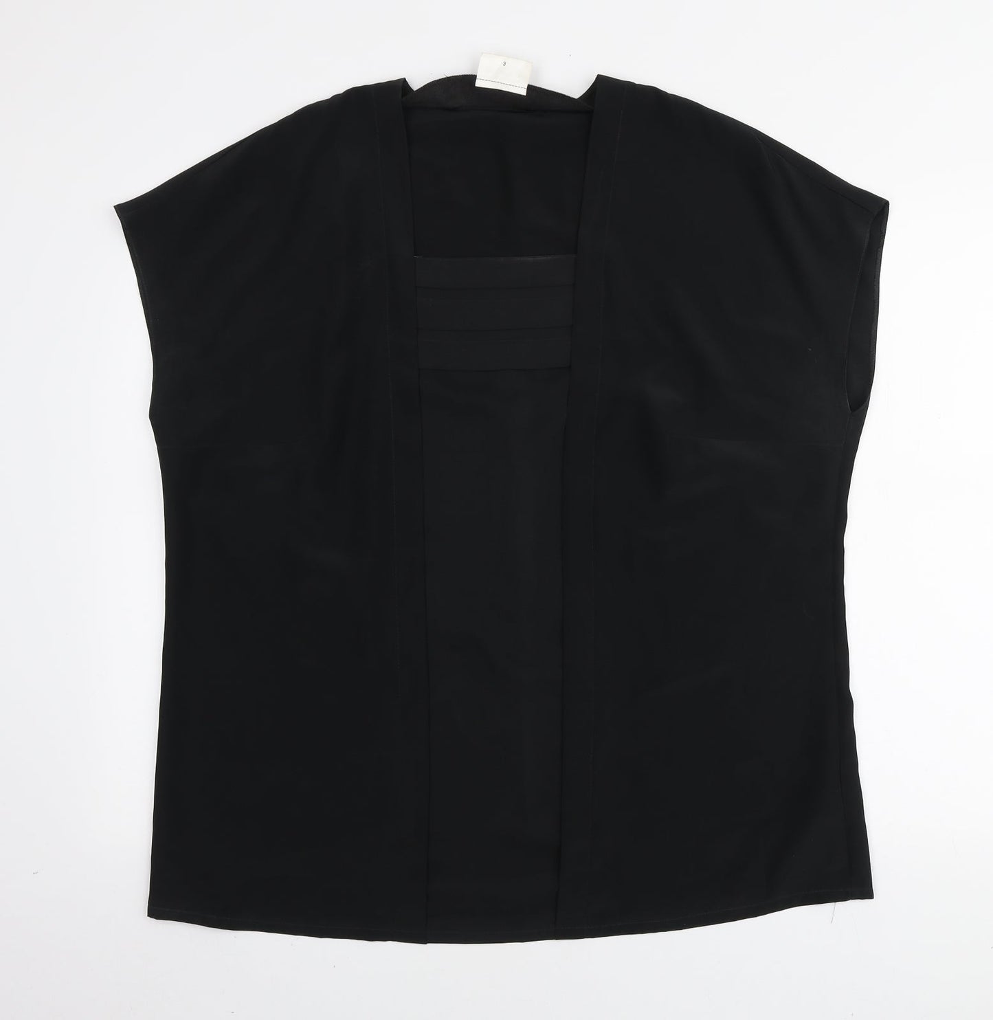 Sommermann Womens Black Polyester Basic T-Shirt Size 20 Square Neck