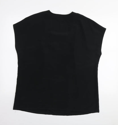 Sommermann Womens Black Polyester Basic T-Shirt Size 20 Square Neck