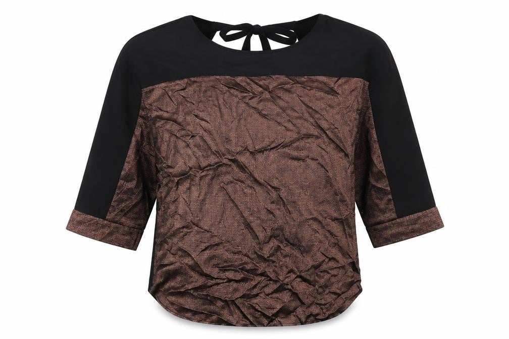 Oasis Womens Black Polyester Basic Blouse Size XS Round Neck