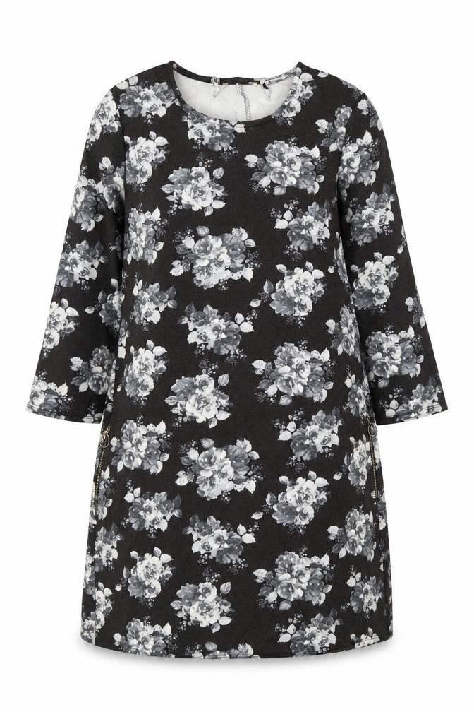 Matalan Womens Multicoloured Floral Viscose A-Line Size 14 Round Neck Pullover