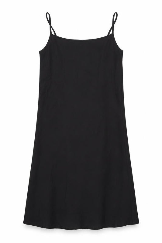 Uniqlo Womens Black Polyester Tank Dress Size XS Round Neck Pullover