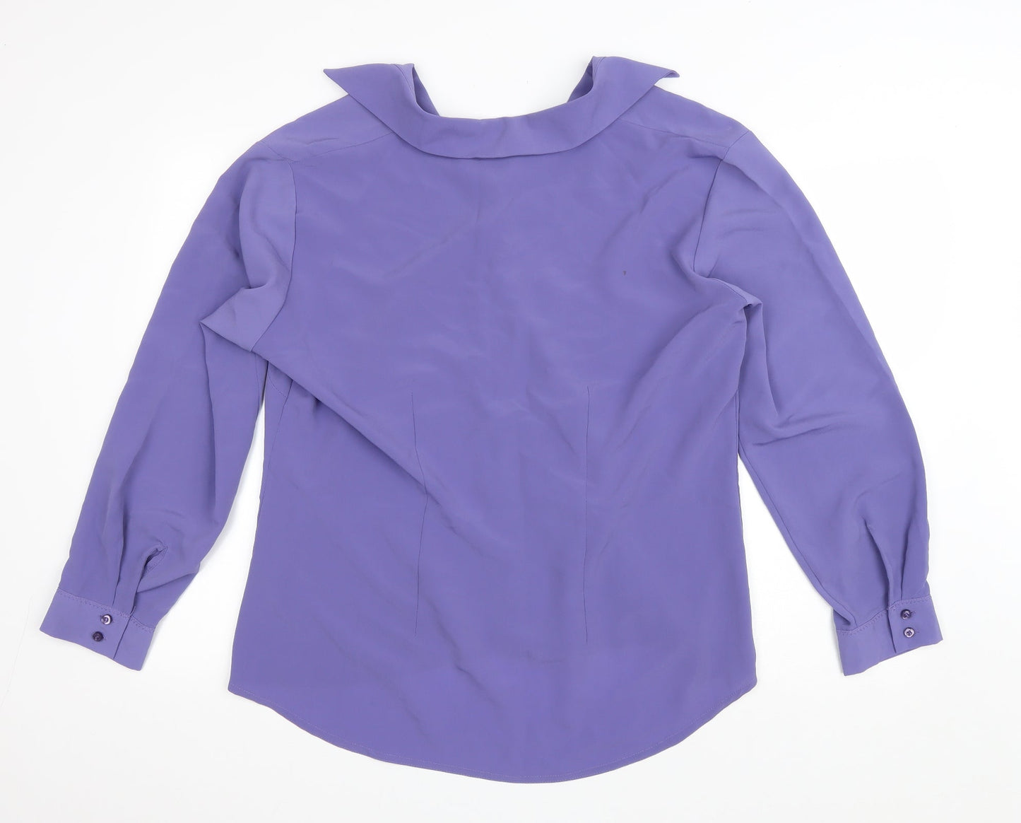 Sara Womens Purple Polyester Basic Button-Up Size 20 Collared