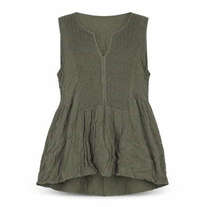 Warehouse Womens Green Viscose Basic Blouse Size 12 V-Neck