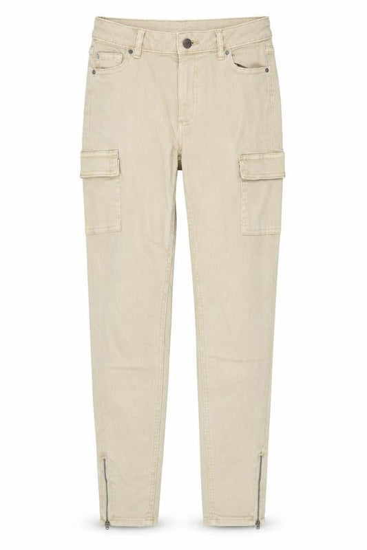 Denim & Co. Womens Beige Cotton Skinny Jeans Size 8 L28 in Regular Zip