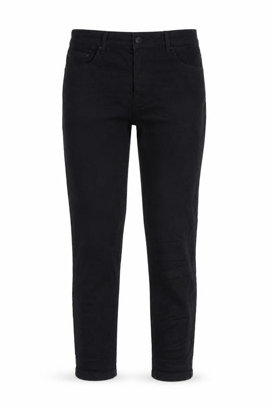 Marks & Spencer Womens Black Cotton Skinny Jeans Size 12 L26 in Regular Zip