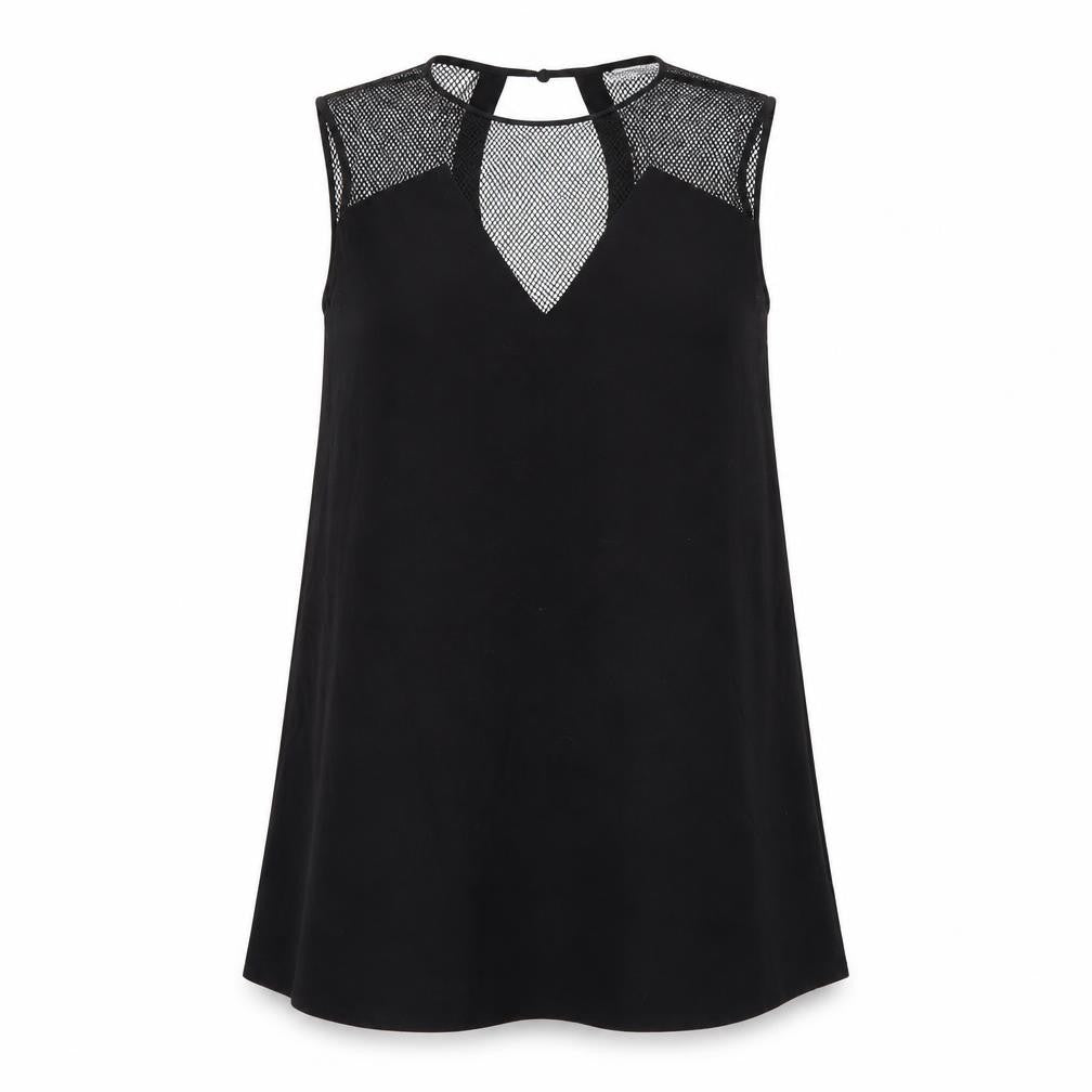 Little White Lies Womens Black Polyester Shift Size M Round Neck Pullover