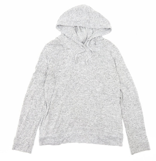 F&F Womens Grey Viscose Pullover Hoodie Size 8 Pullover