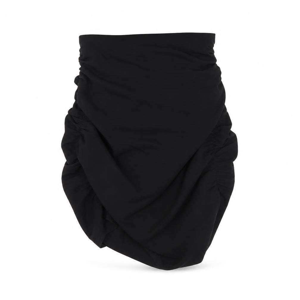 AsYou Womens Black Polyester Mini Skirt Size 8 Zip