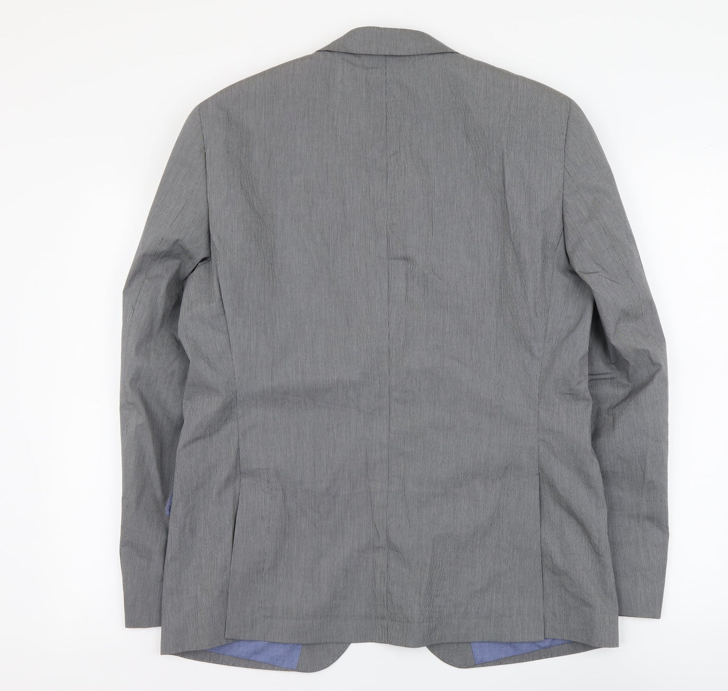 Angelo Litrico Mens Grey Polyester 3 Piece Suit Jacket Size M