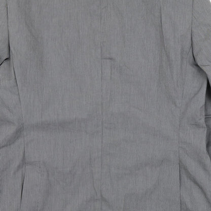 Angelo Litrico Mens Grey Polyester 3 Piece Suit Jacket Size M