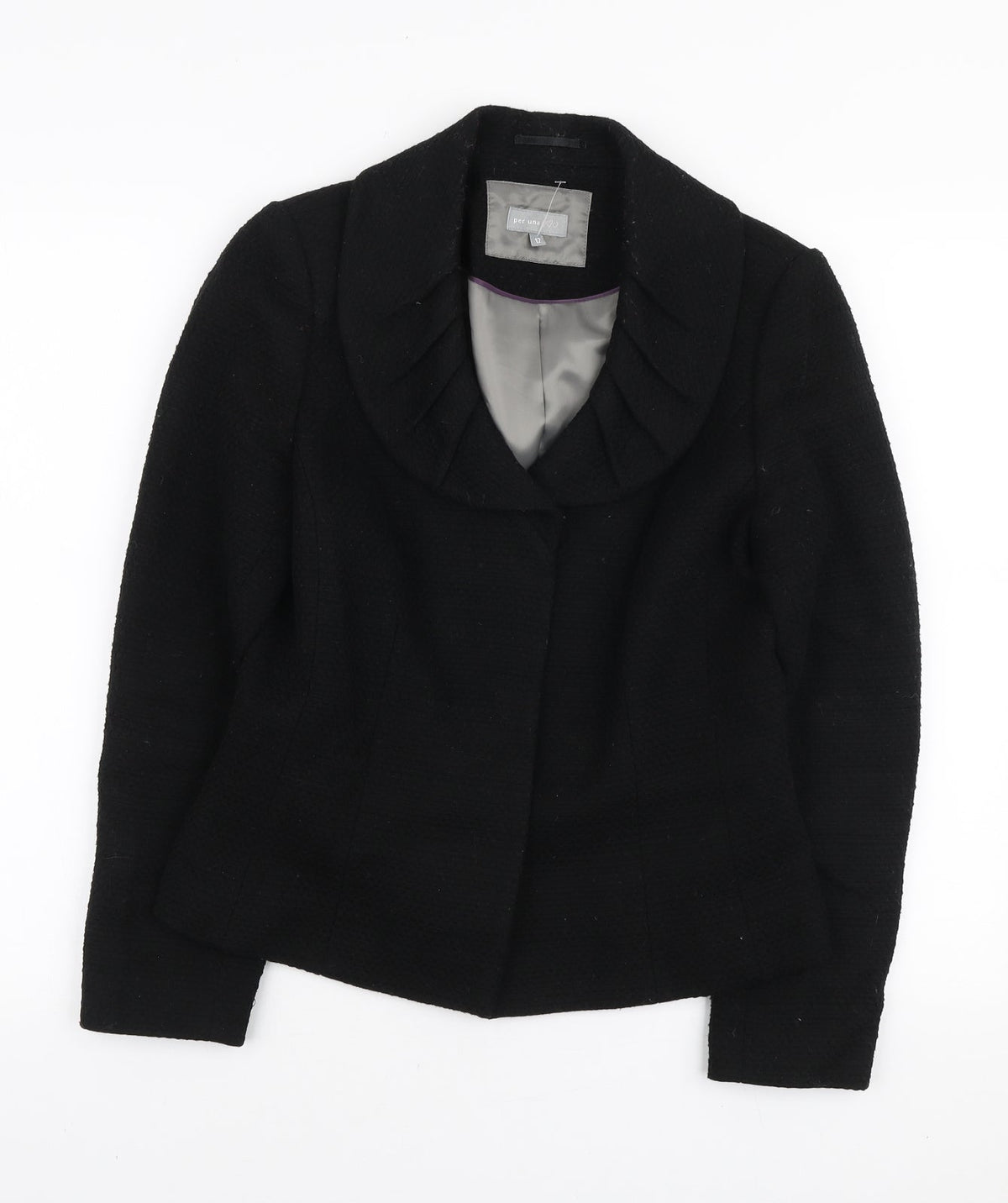 Marks & Spencer Womens Black Jacket Size 12 Button