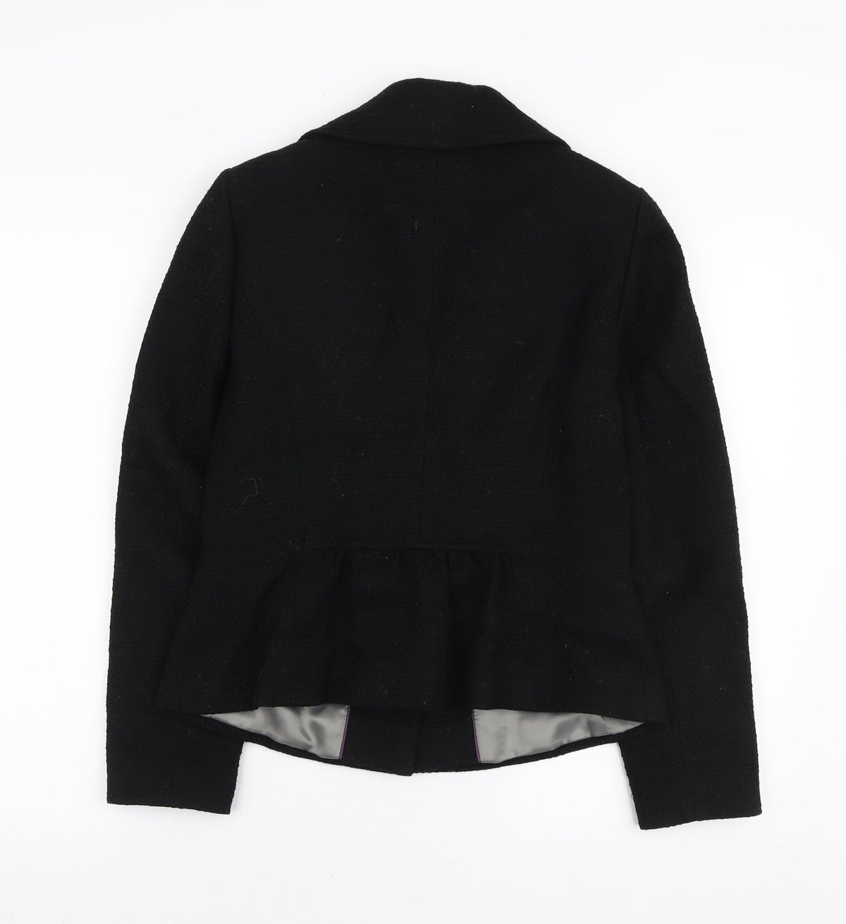 Marks & Spencer Womens Black Jacket Size 12 Button