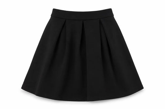 Miss Selfridge Womens Black Polyester A-Line Skirt Size 6 Zip