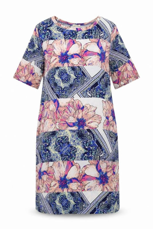 River Island Womens Multicoloured Floral Polyester Shift Size 8 Crew Neck Pullover