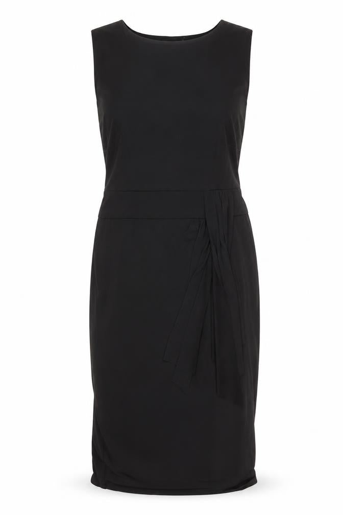 Bonmarché Womens Black Polyester Pencil Dress Size 10 Boat Neck Pullover