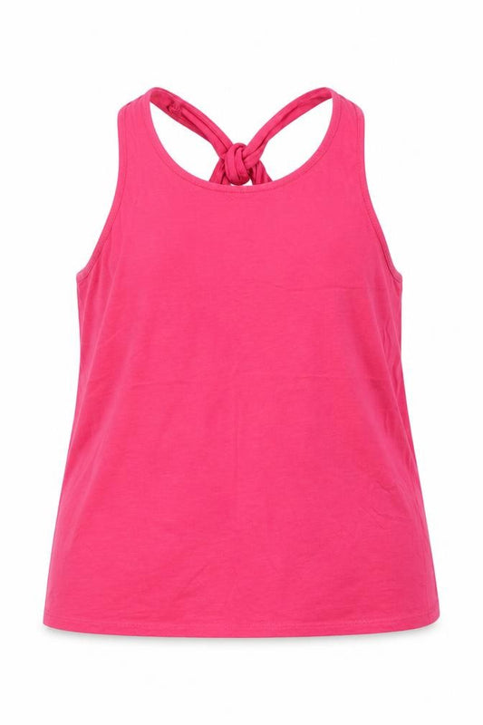 F&F Womens Pink Cotton Basic Tank Size 10 Round Neck