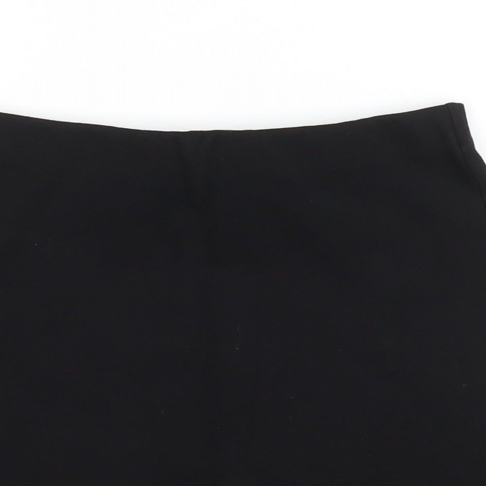 Topshop Womens Black Viscose Tulip Skirt Size 8 Drawstring