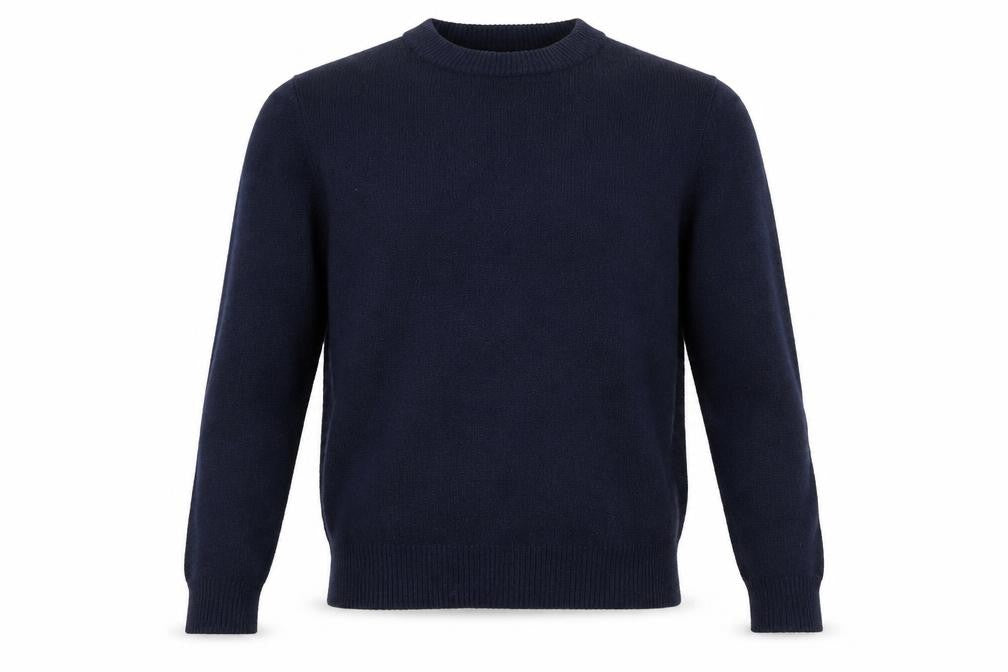 Oasis Mens Blue Round Neck Polyamide Pullover Jumper Size S