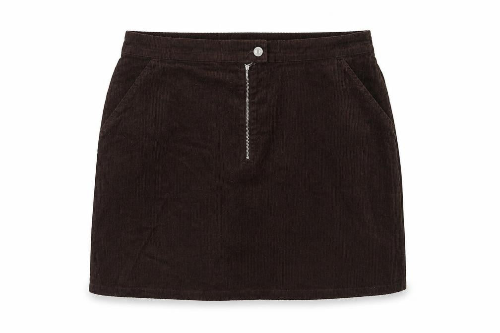 Denim & Co. Womens Brown Cotton Maxi Skirt Size 20 Button