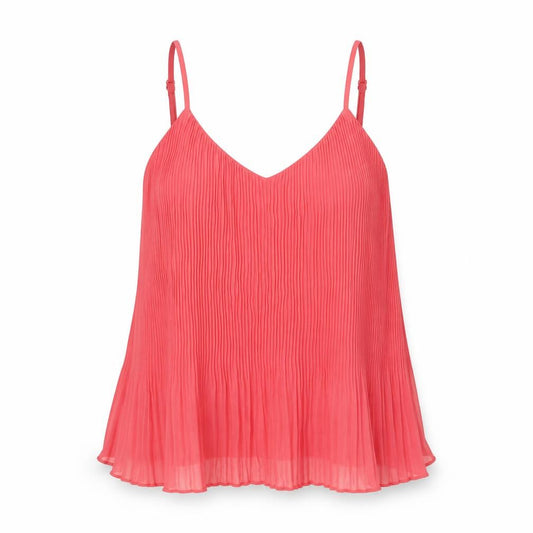 Topshops Womens Pink Polyester Camisole Tank Size 8 V-Neck