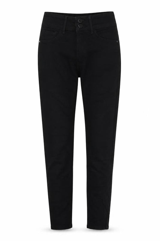 Marks & Spencer Womens Black Cotton Skinny Jeans Size 8 L26 in Regular Zip