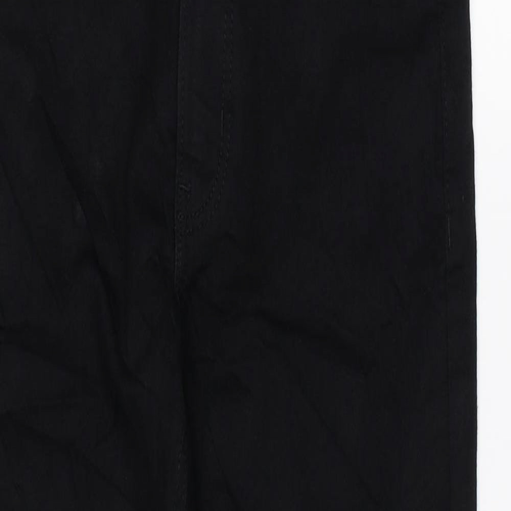 Marks and Spencer Womens Black Cotton Skinny Jeans Size 8 L26 in Regular Zip