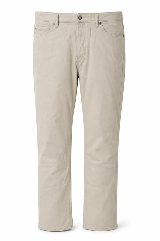 Marks & Spencer Womens Beige Cotton Skinny Jeans Size 42 in L31 in Regular Zip