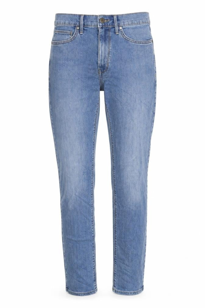 Marks & Spencer Womens Blue Cotton Skinny Jeans Size 30 in L33 in Regular Zip