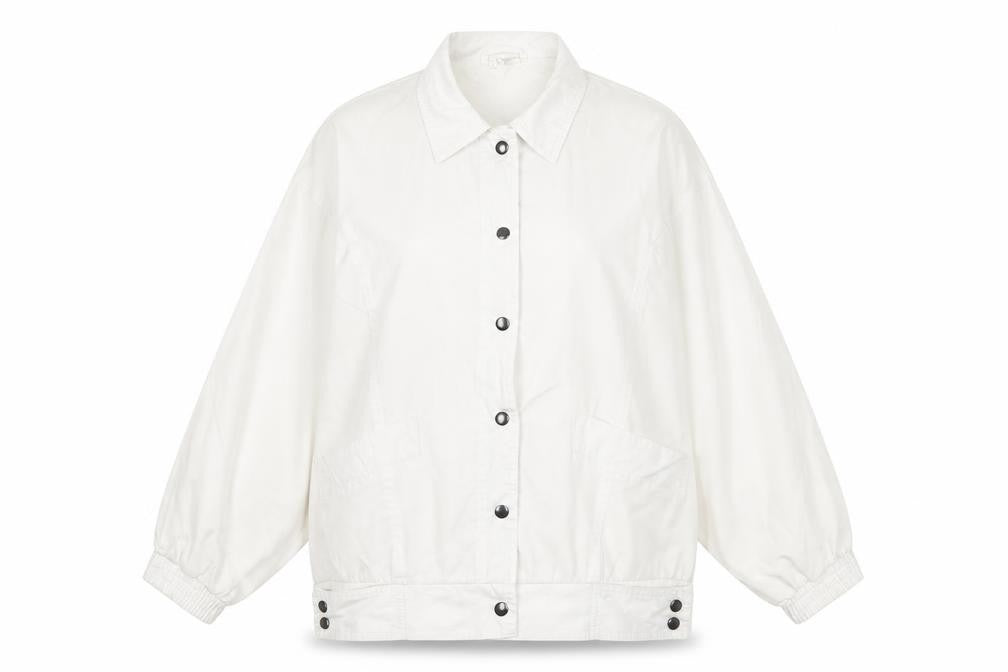 Casual Woman Womens White Jacket Size 14 Button