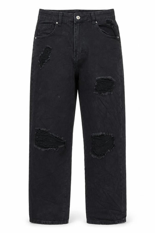 SheIn Womens Black Polyester Mom Jeans Size M L29 in Regular Button