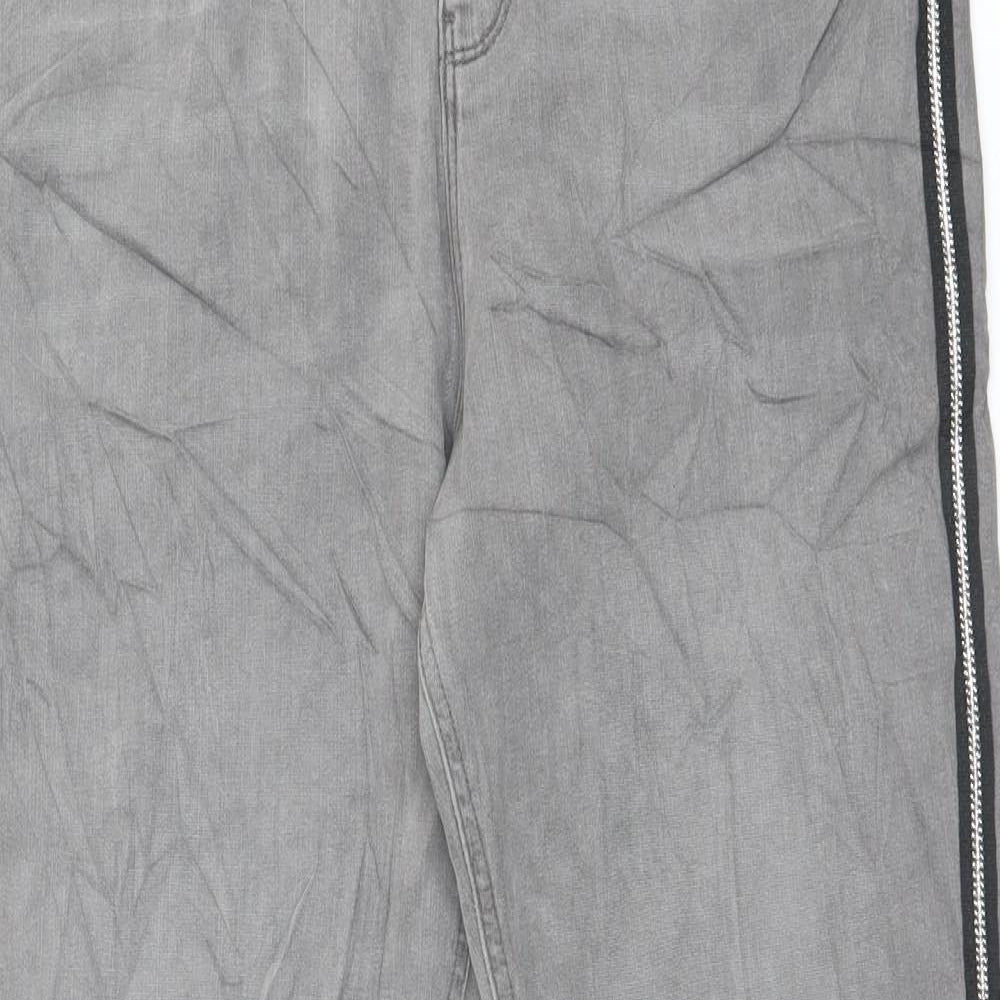 Marks and Spencer Womens Gold Cotton Skinny Jeans Size 14 L28 in Regular Button