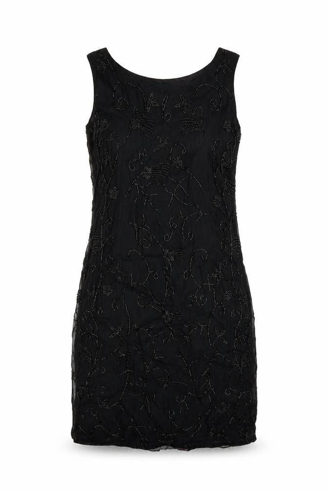 Principles Womens Black Viscose Mini Size 12 Round Neck Zip