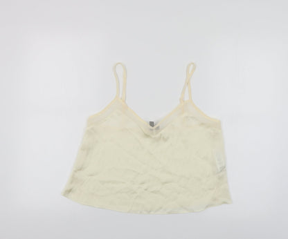 ASOS Womens Beige Polyester Camisole Blouse Size S V-Neck