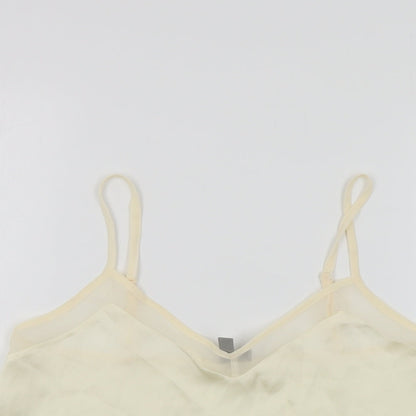 ASOS Womens Beige Polyester Camisole Blouse Size S V-Neck