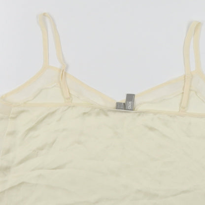 ASOS Womens Beige Polyester Camisole Blouse Size S V-Neck